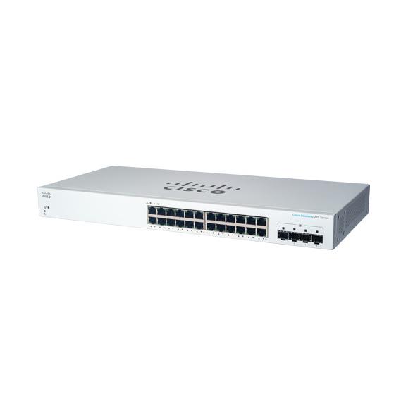Cisco CBS220-24T-4G Gestionado L2 Gigabit Ethernet (10/100/1000) - (PoE) 1U - Blanco