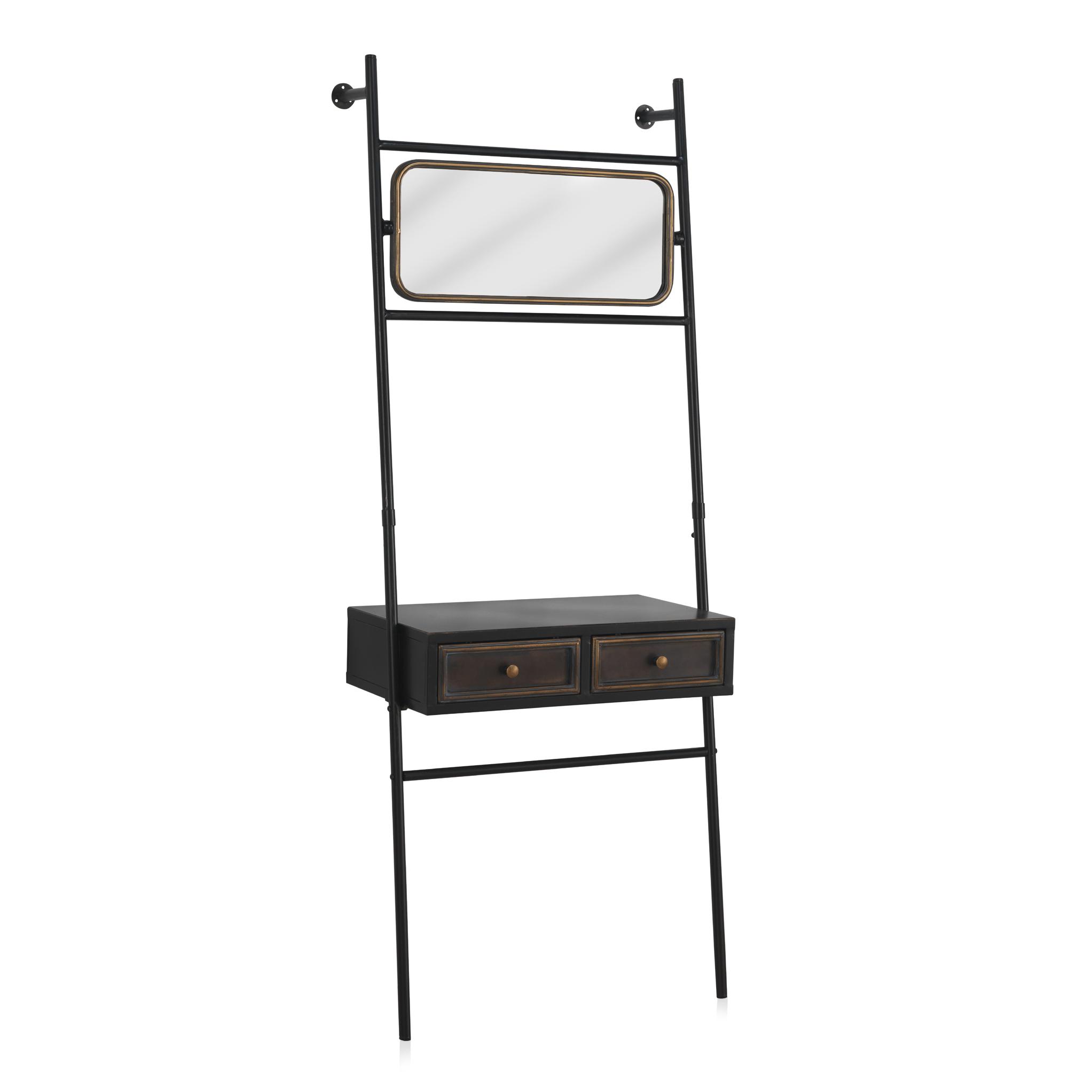 Estanteria De Pared Con Estructura De Metal Negro El mejor complemento para tu hogar. Fijalo