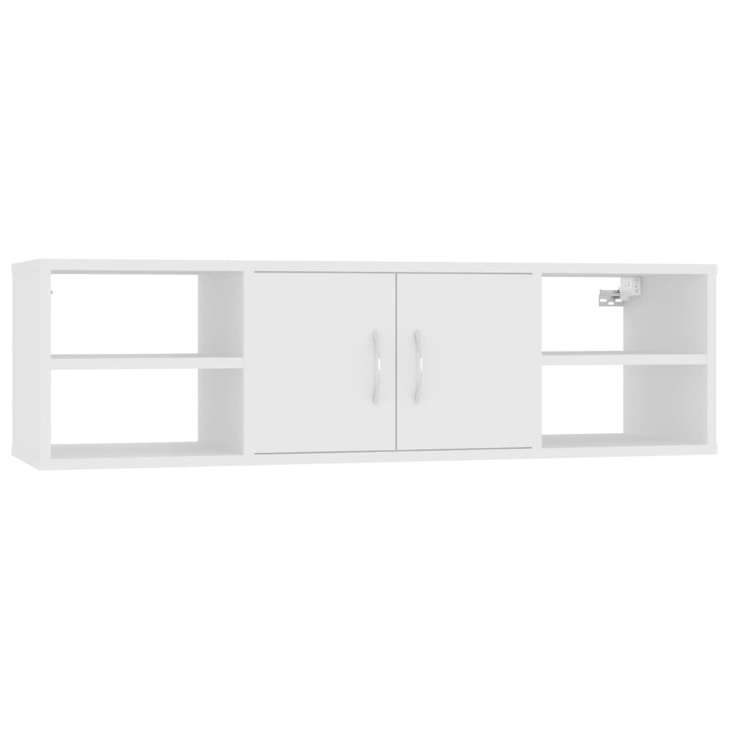 Vidaxl Estantería de Pared Madera Contrachapada 102x30x29 Cm Blanco
