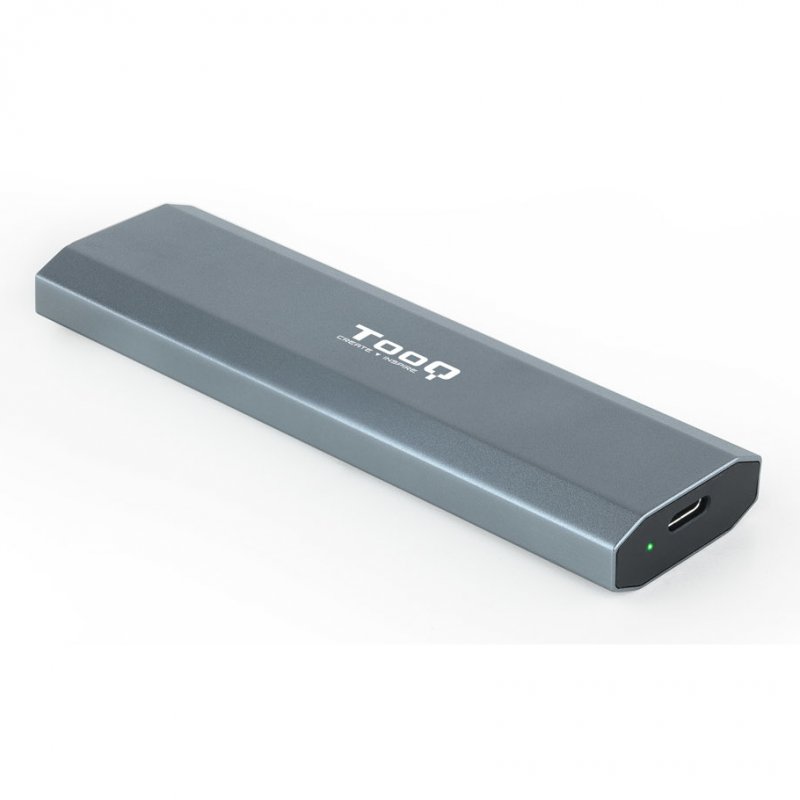 Tooq shura external enclosure for m.2 ngff/nvme ssd gray