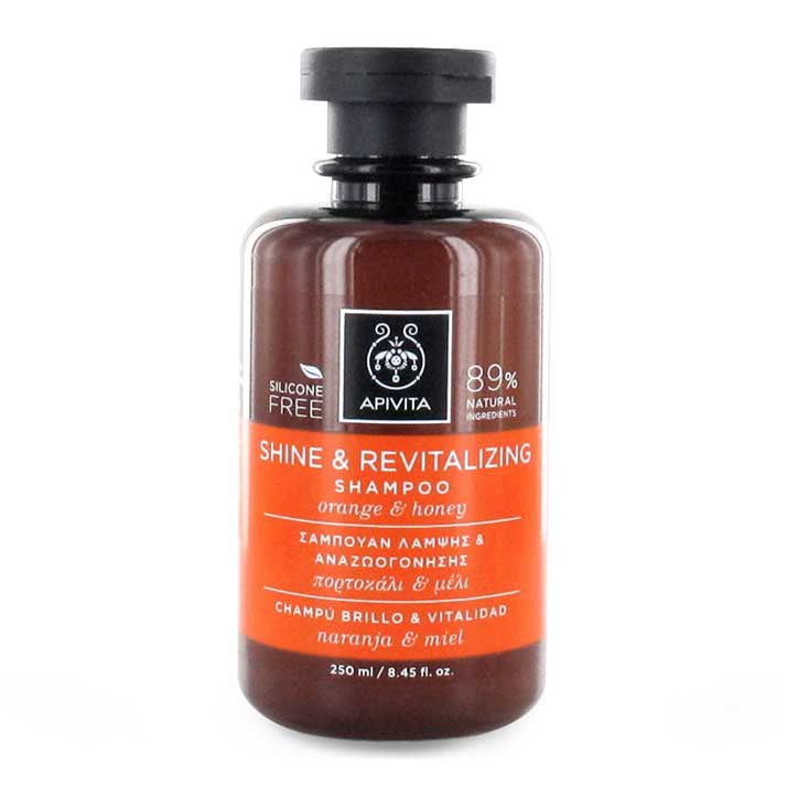 Apivita Champu Brillo Y Vitalidad Con Naranja Y Miel 250 Ml