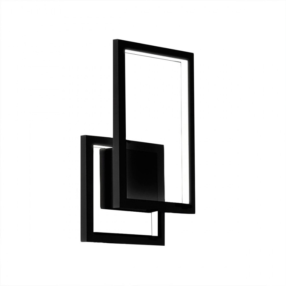 Aplique LED de pared en forma de cruz Negro 6598 N CT PERENZ