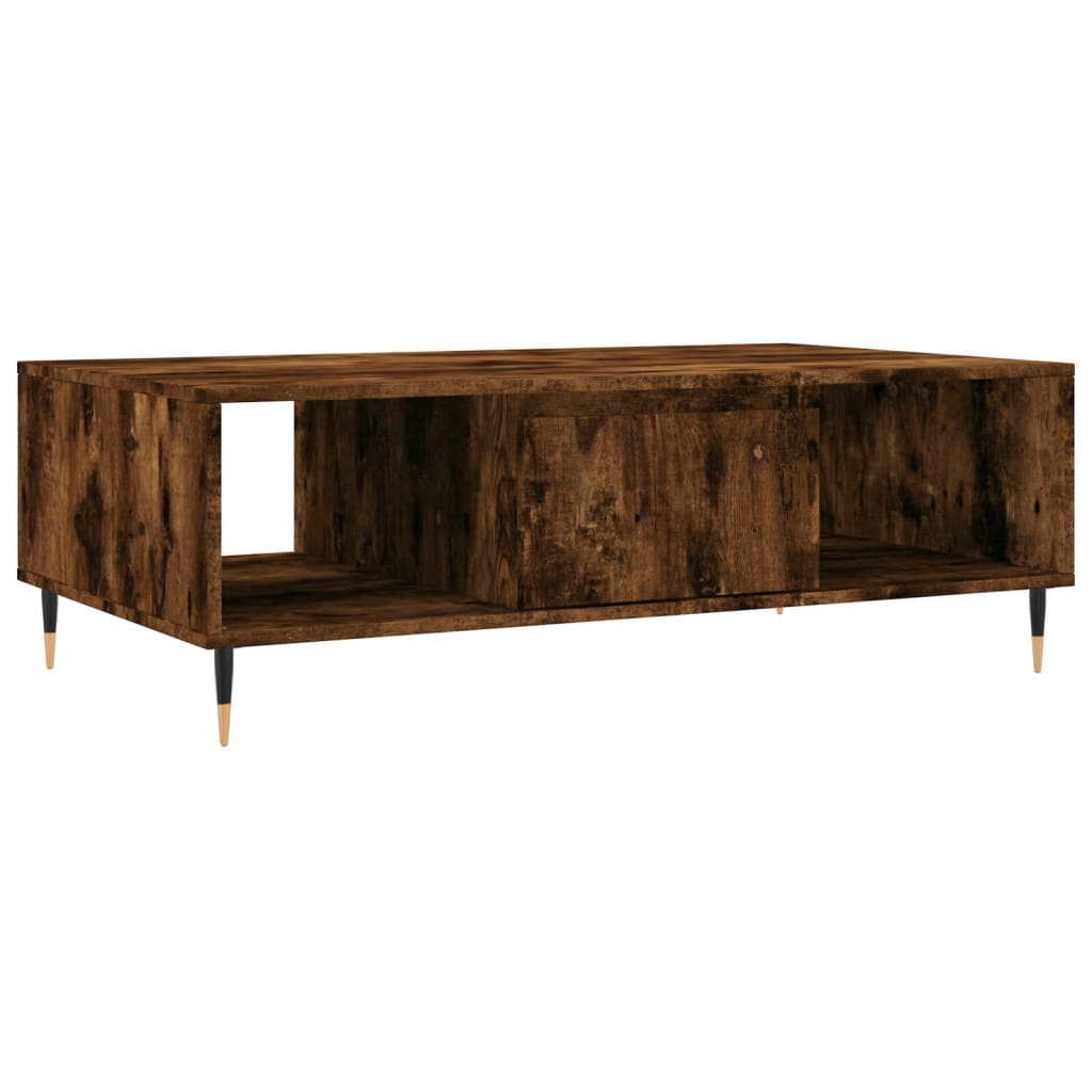 Vidaxl Mesa de Centro Madera de Ingeniería 104x60x35 Cm Blanco Negro Roble Sonoma