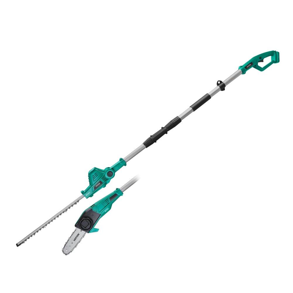 Conjunto compuesto de cortasetos y motosierra con pértiga VATTON 20V - Accesorios incluidos