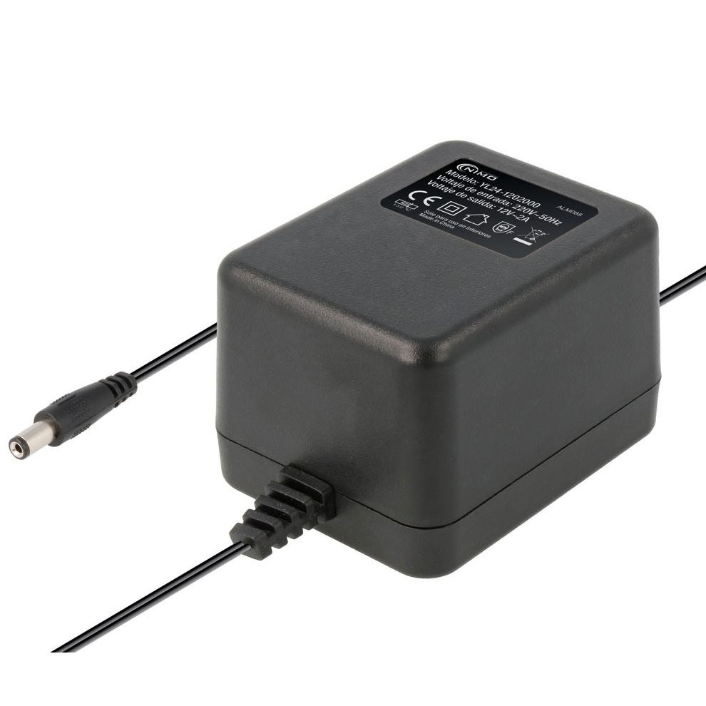 Nimo Alimentador Fijo 12Vac 2Amp 24W Salida Alterna Conector Jack Hueco 5.5x2.1x9.5mm
