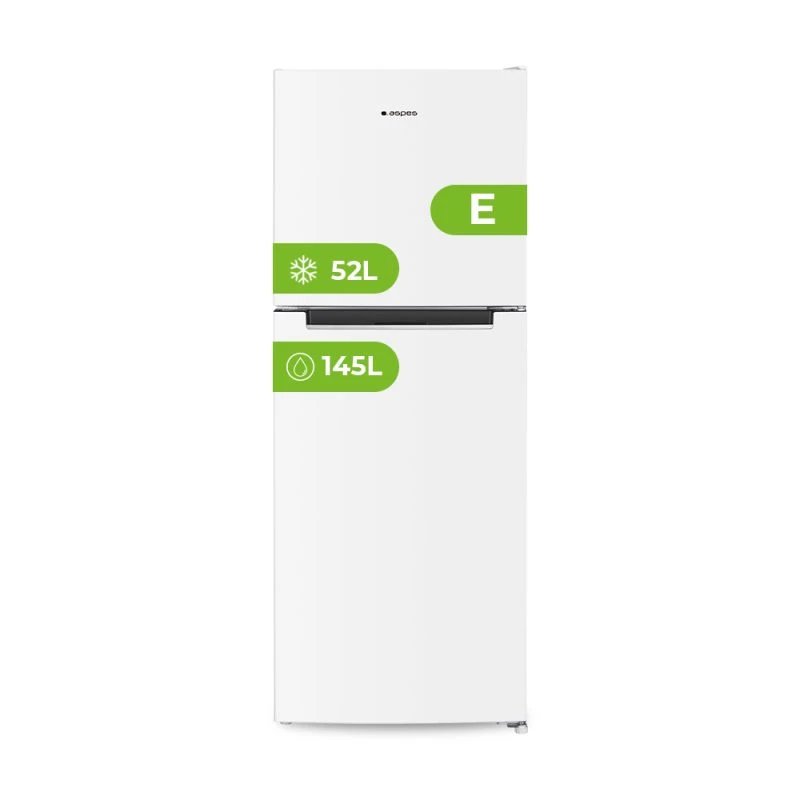 Frigorífico de 2 puertas No frost ASPES AF145501ENF Alto 142cm x 54cm Clase E Blanco | 197l, Chiller