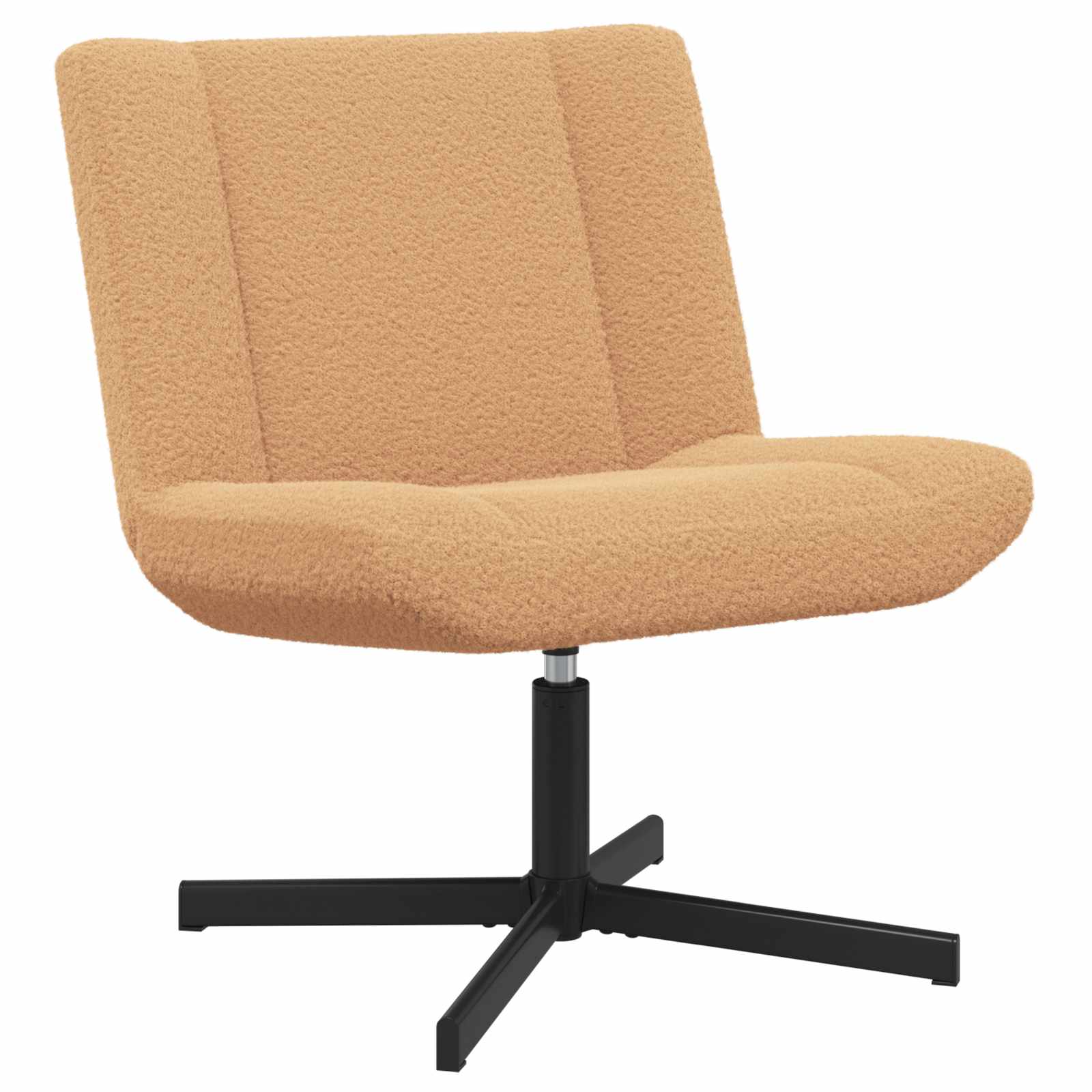 vidaXL Silla giratoria 63 x 75 x 76 cm Piel de oveja Multicolor