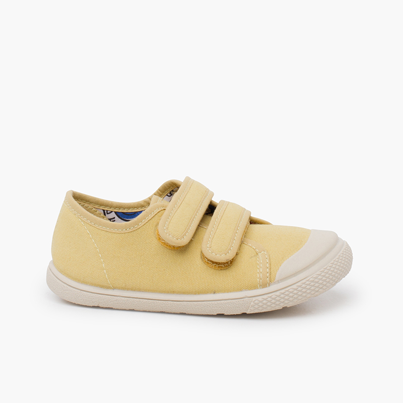 Pisamonas Zapatillas lona barefoot puntera goma