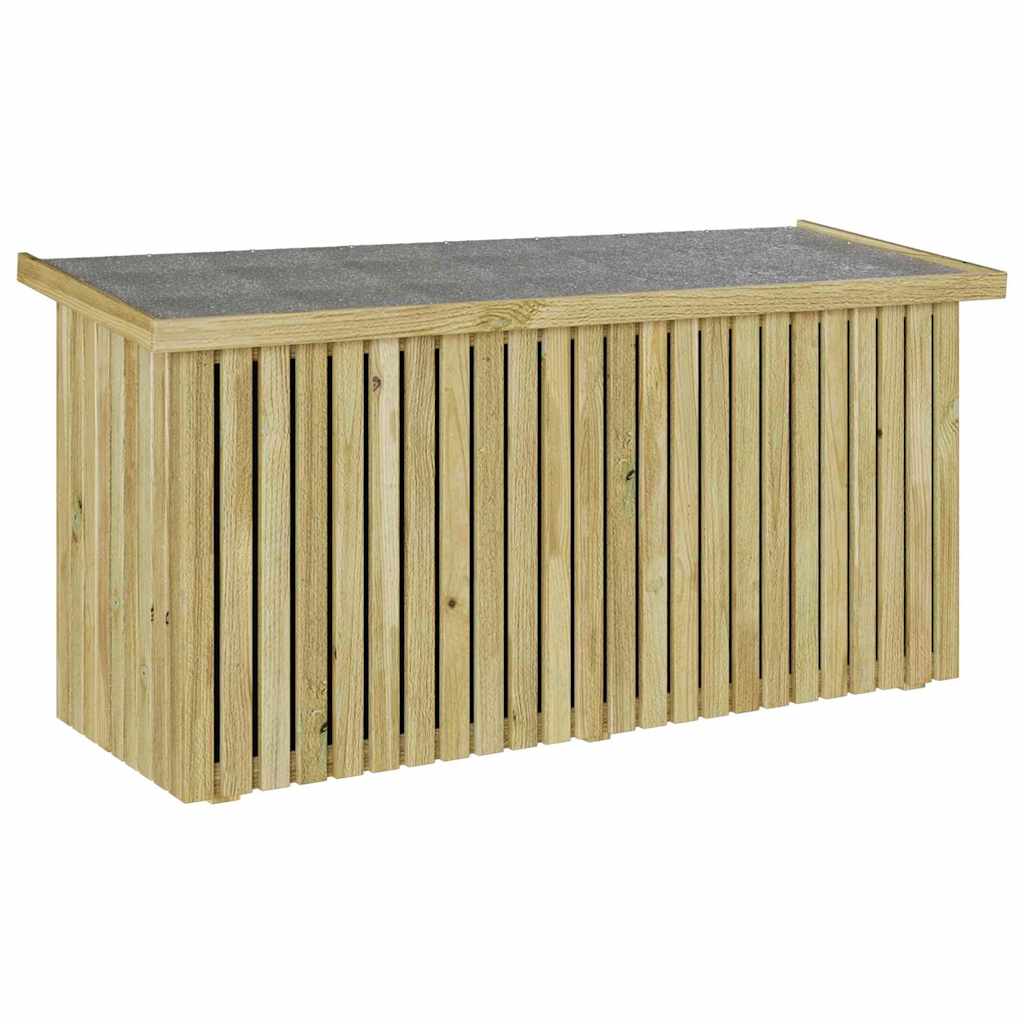 vidaXL Caja de Almacenamiento para Jardín Natural 119 x 44 x 58 cm