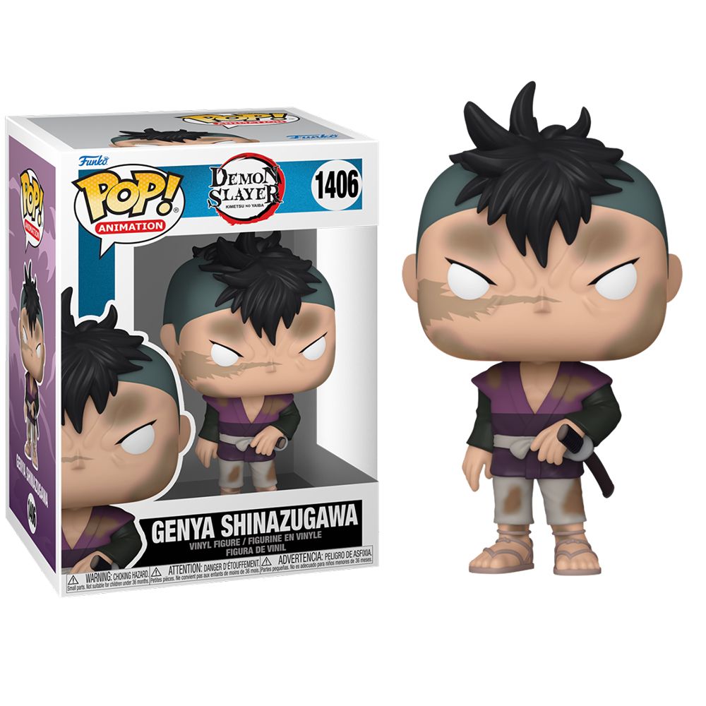 FUNKO POP! DEMON SLAYER - GENYA SHINAZUGAWA, 72609, Nº1406, TIENDA CON LICENCIA OFICIAL