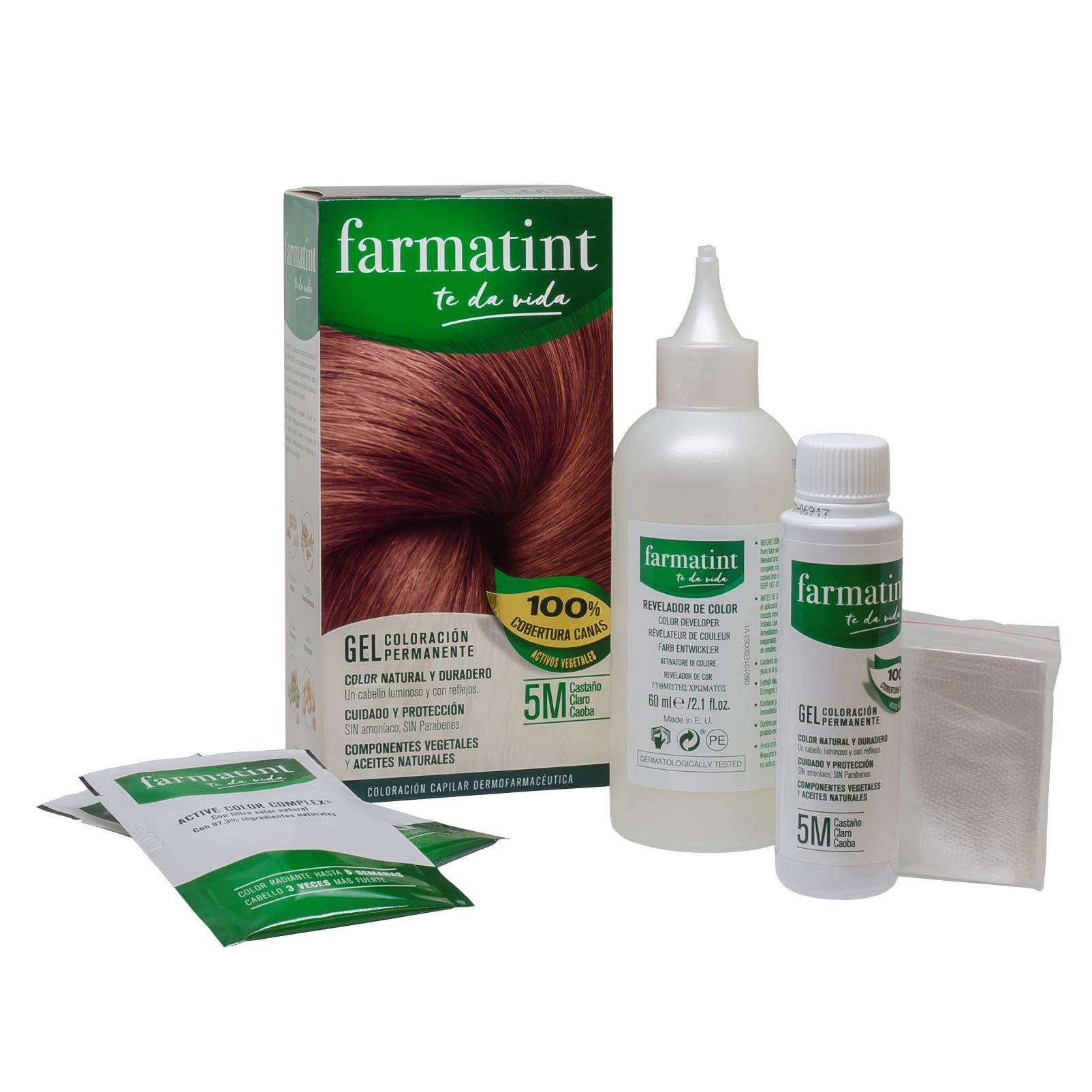 Gel Farmatint 5M (Color Castaño Claro Caoba) - Farmatint