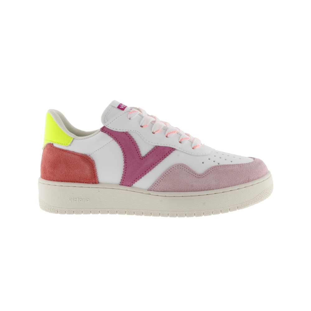 Victoria Madrid Zapatillas de efecto piel con piezas multicolor de serraje y puntera perforada 1258269