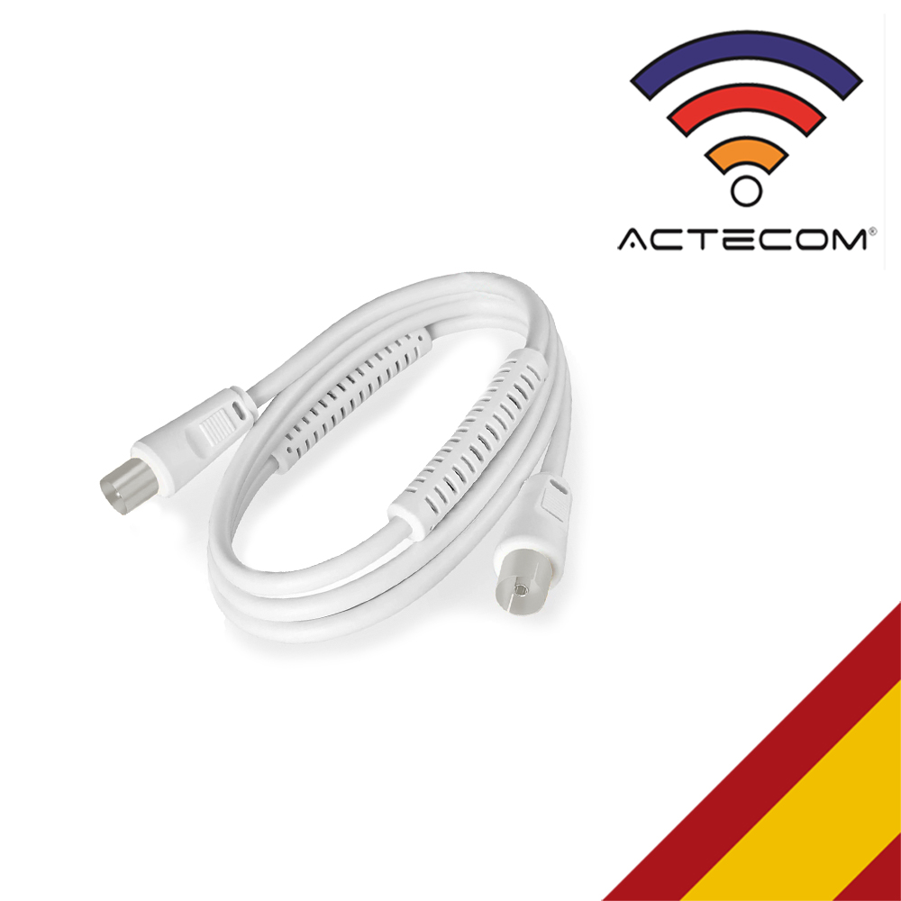 Actecom Cable De Antena Coaxial Cable De Tv 75 Ohm, 4k Ultra Hd Uhd Hdtv  Full Hd Conector Tv Hembra/macho con Ofertas en Carrefour