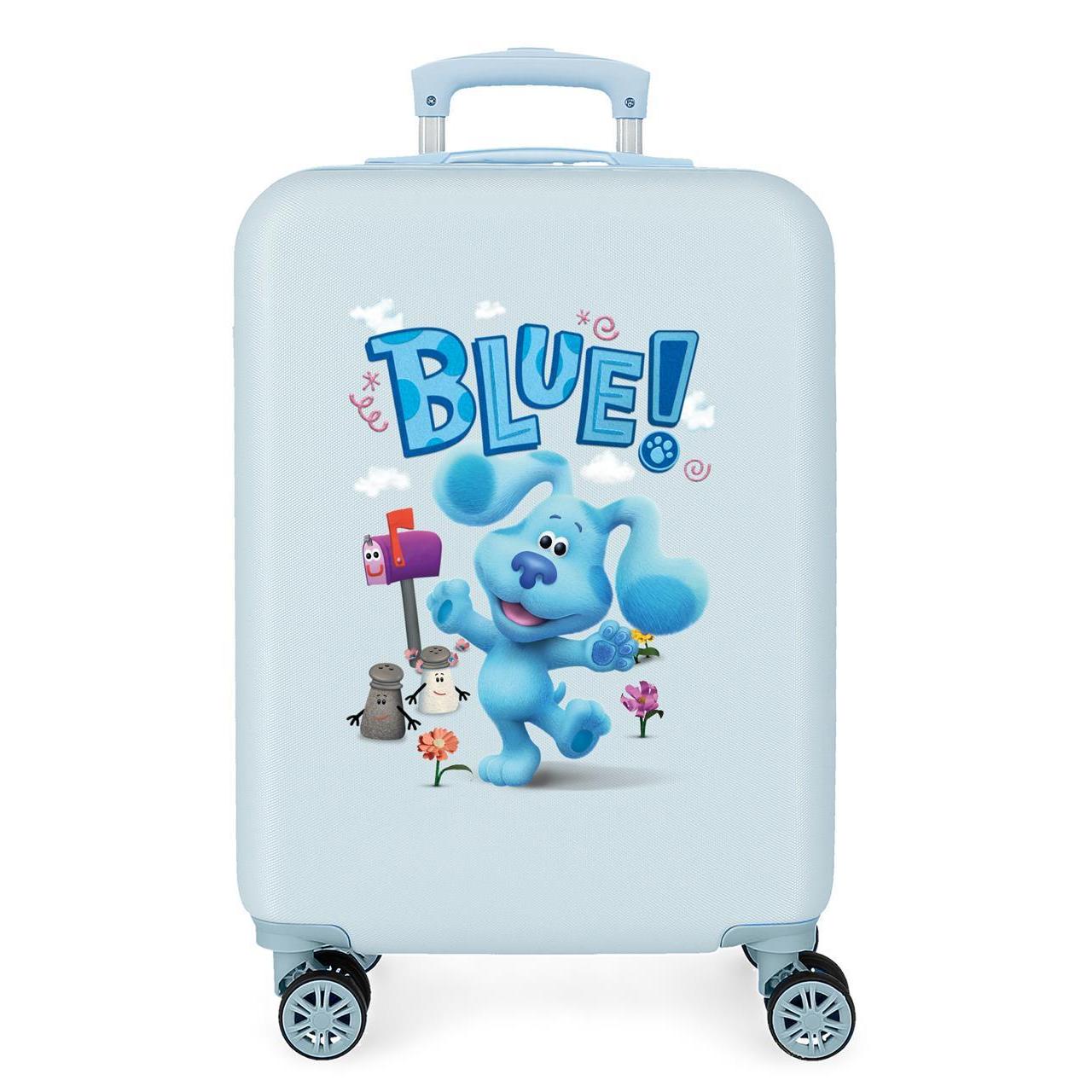 Maleta de cabina Nickelodeon Blue's clues & you azul claro 55x38x20cm