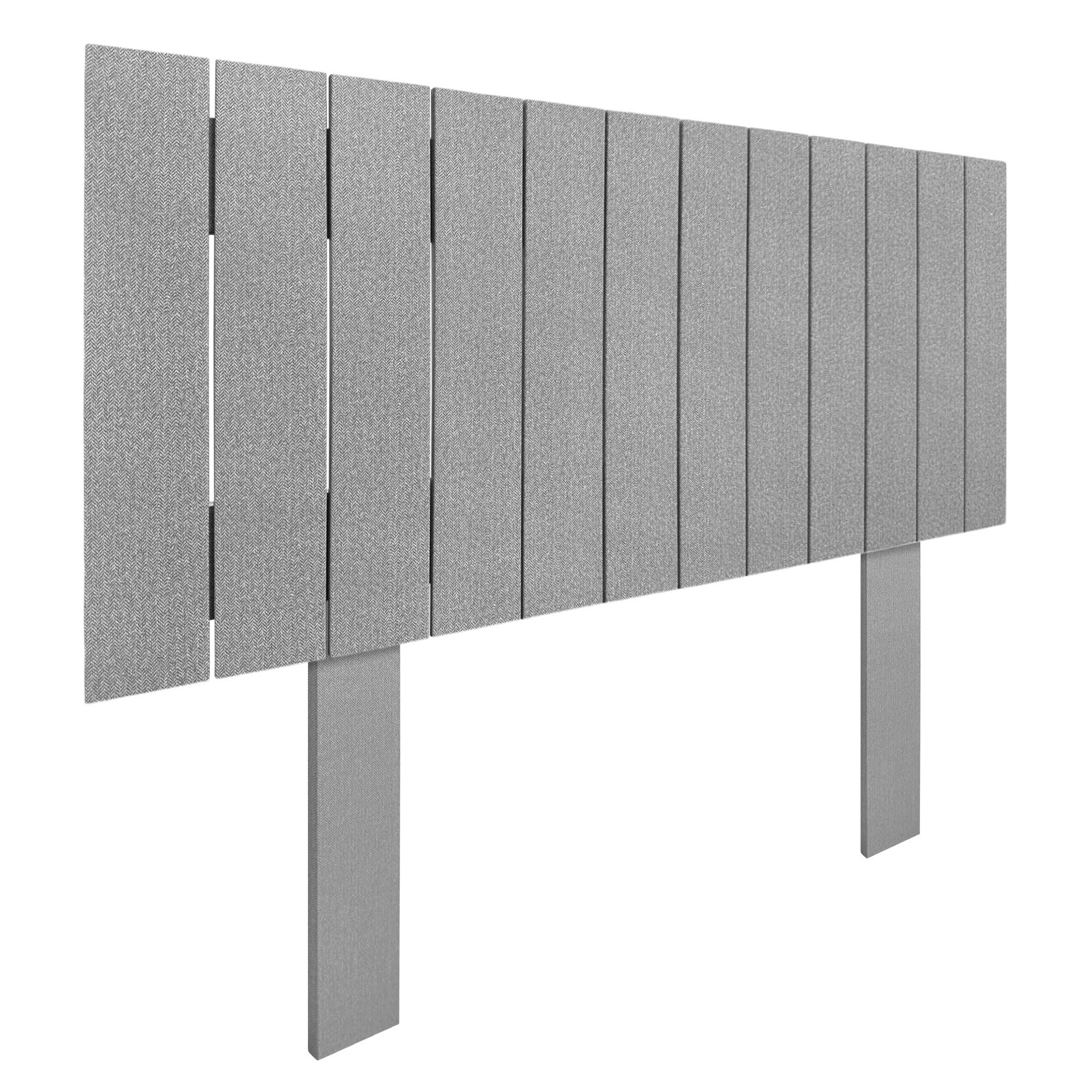 DHOME Cabecero de Madera reciclada DM Estilo Palet Vertical con Patas Cama Palets Herrajes incluidos