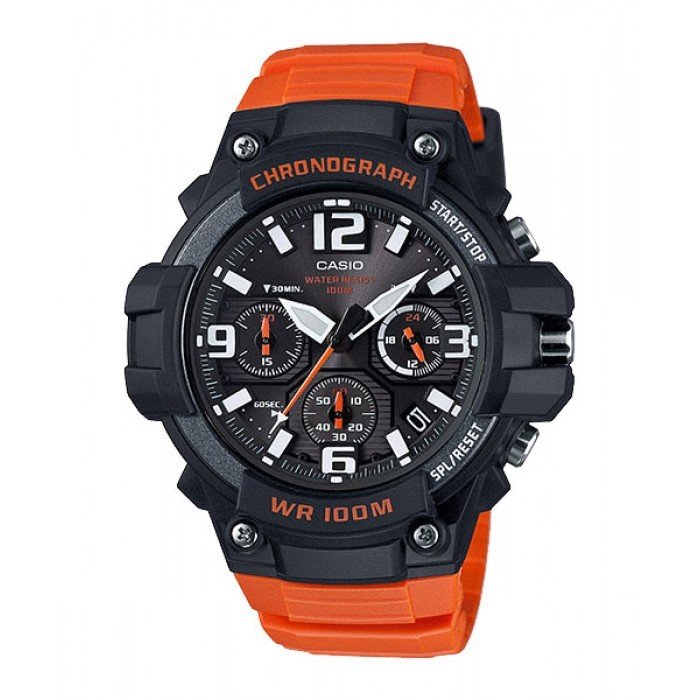reloj hombre CASIO MCW-100H-4A crono deportivo 51,8mm x 49,3mm x 13,0mm / 50 g 100m WR
