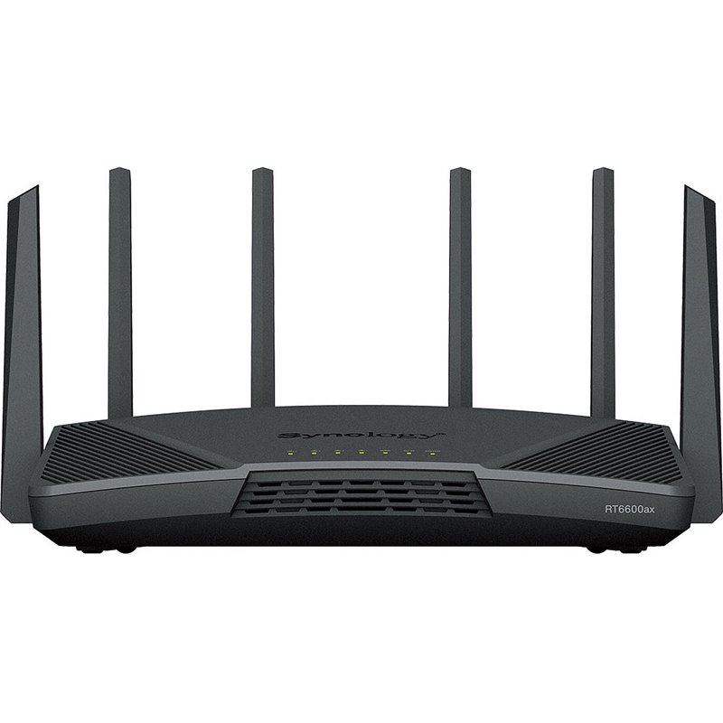 Synology RT6600ax Router WiFi6 1xWAN 3xGbE 1x2.5Gb router inalámbrico Tribanda (2,4 GHz/5 GHz/5 GHz) 3G 4G Negro