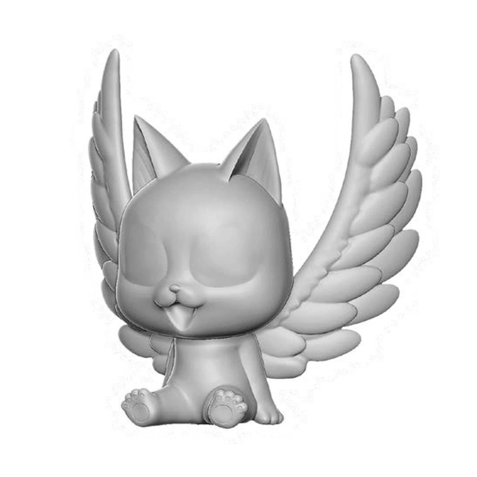 Plastoy - Figura hucha Happy de Fairy Tail con alas desplegadas para fans de anime y manga, ideal como objeto de colección o regalo infantil