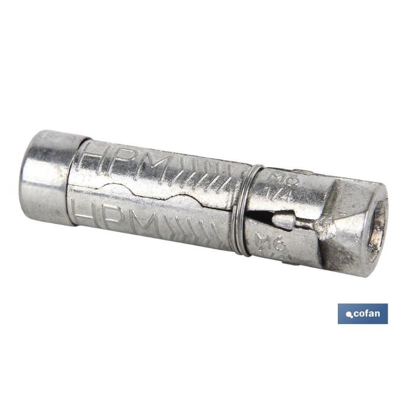 Cuerpo anclaje zamak hpm m-10x60   caja 50 unid.
