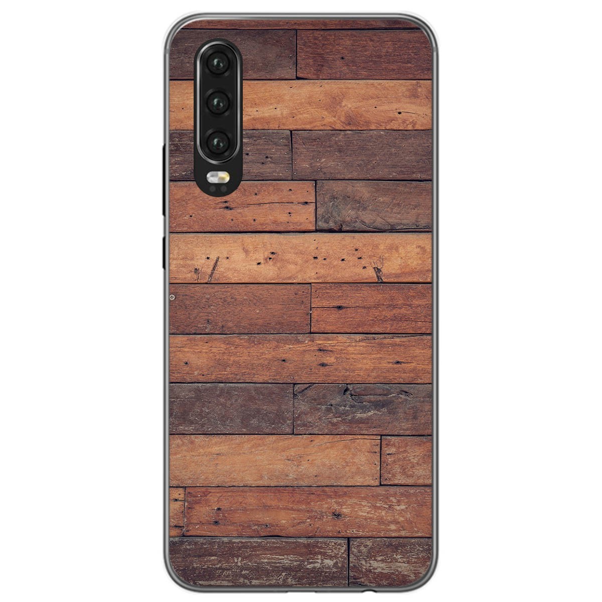 Tumundosmartphone Funda Gel Tpu para Huawei P30 diseño Madera 03 Dibujos