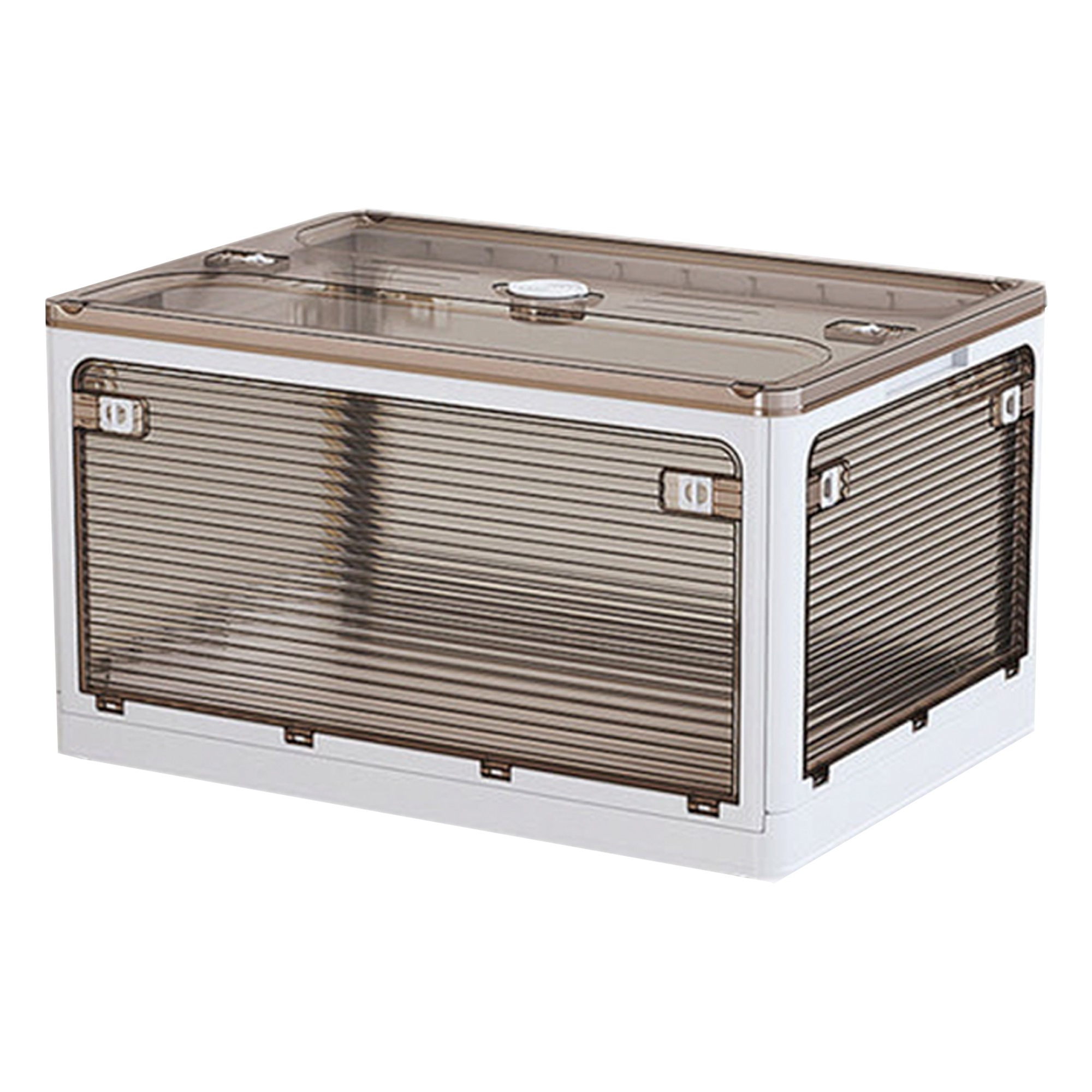 Joybos Caja de Almacenamiento Plegable Transparente 116L - Diseño Modular y Poleas