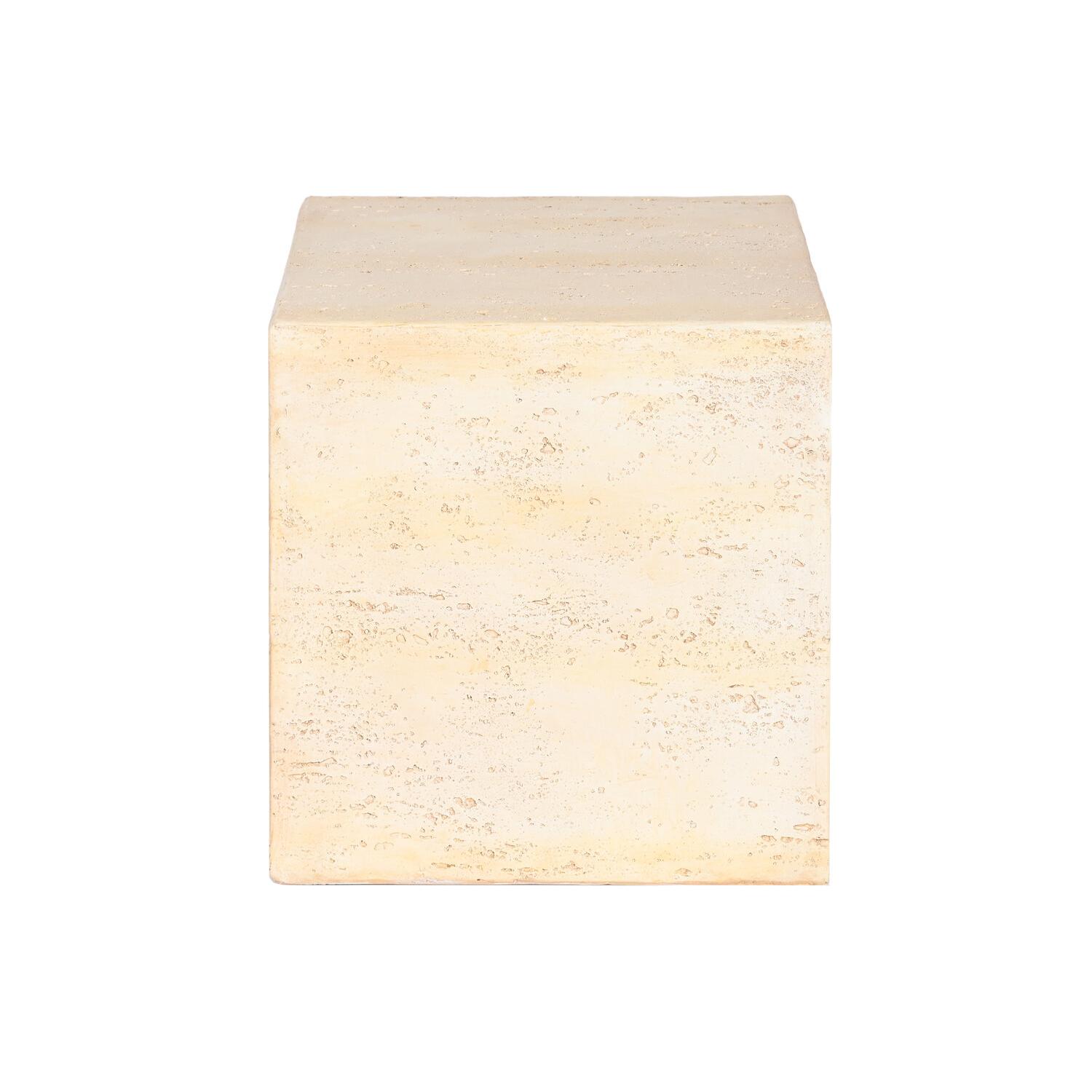 Mesita Auxiliar Magnesia 40X40X40 Simil Marmol - Fijalo - El mejor complemento para tu hogar.