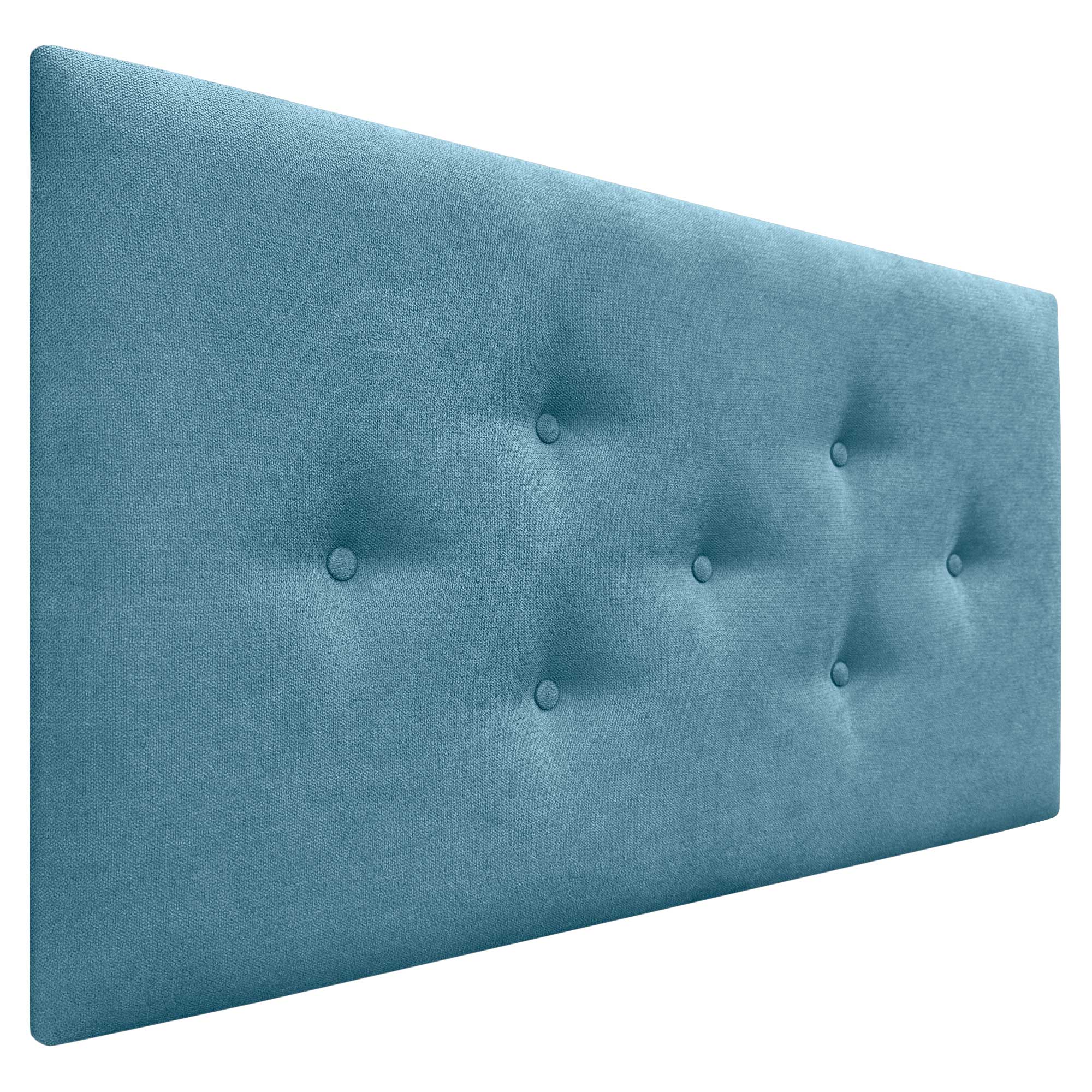 DHOME Cabecero de Tela ACUALINE con 3 Hileras Intercaladas de Botones Cabezal Tapizado Cama Lujo