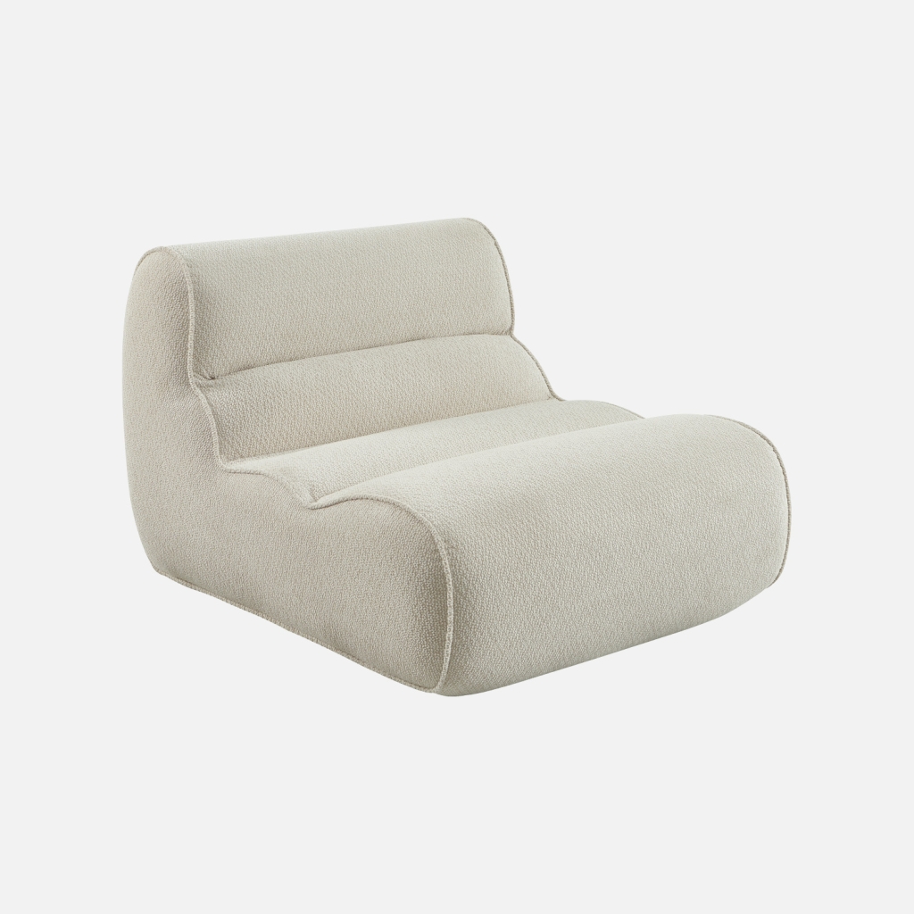 sweeek - Sillón de tela chenilla , Dario , 95x108x66