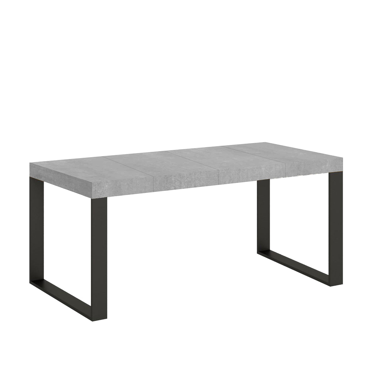 Mesa extensible 90x90/246 cm Tecno Premium Cemento - Itamoby