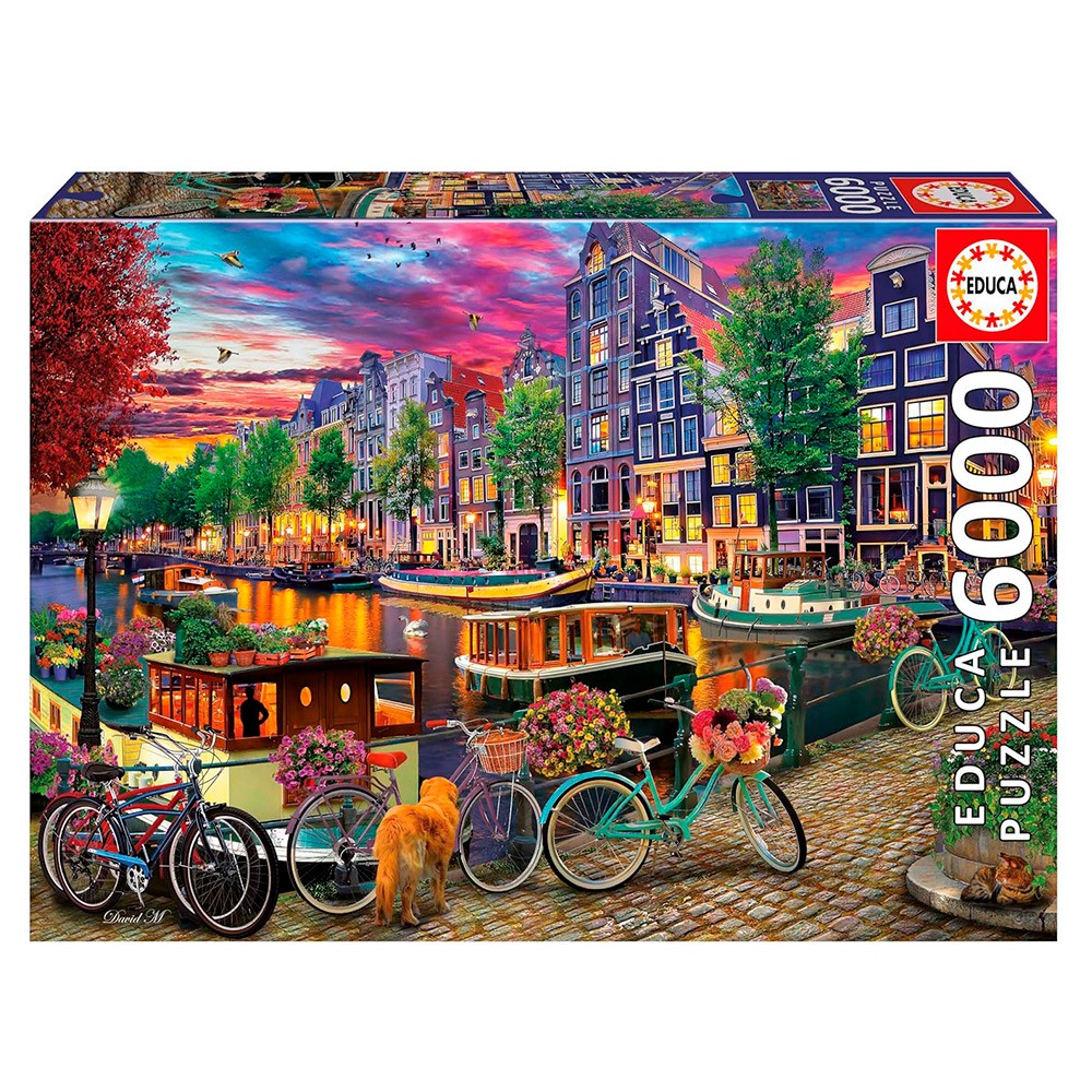 Puzle Bicicletas en Ámsterdam 6000 Piezas.