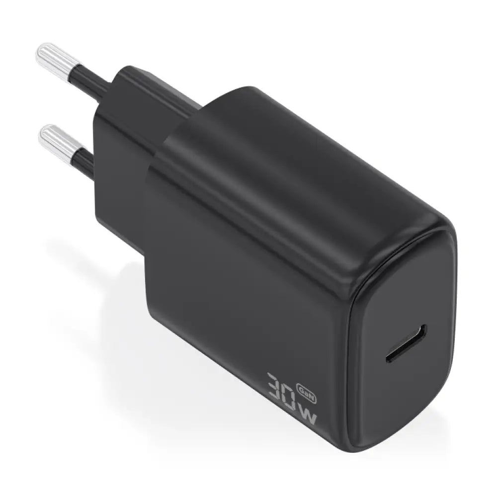 Cargador Aisens A110-0976 GaN 30W USB-C PD3.0 carga rápida negro