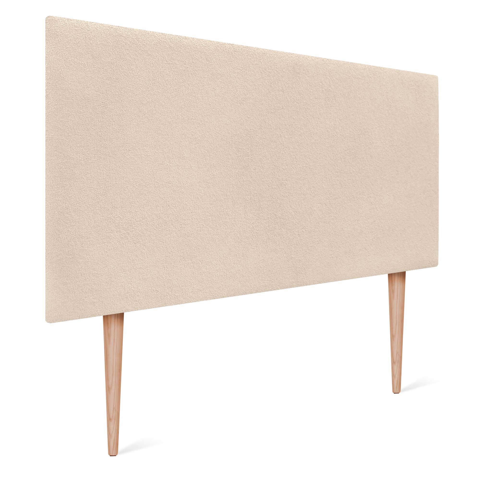 DHOME Cabecero Acabado Toalla Soft Tapizado Liso con Patas Tejido Suave para Pared Acústicos Cabeceros 8cm y 70 Al.