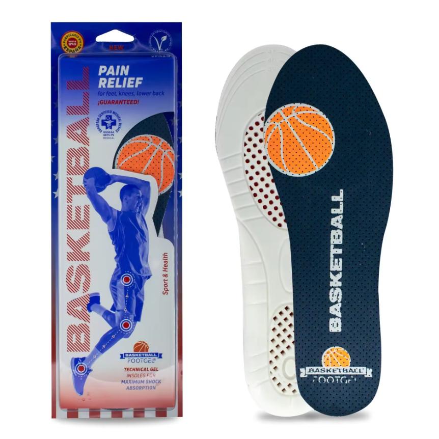 Footgel - Edición Basketball - Gel Técnico - Absorción de Impactos - Protección para Jugadores - Máxima Amortiguación - Confort Garantizado