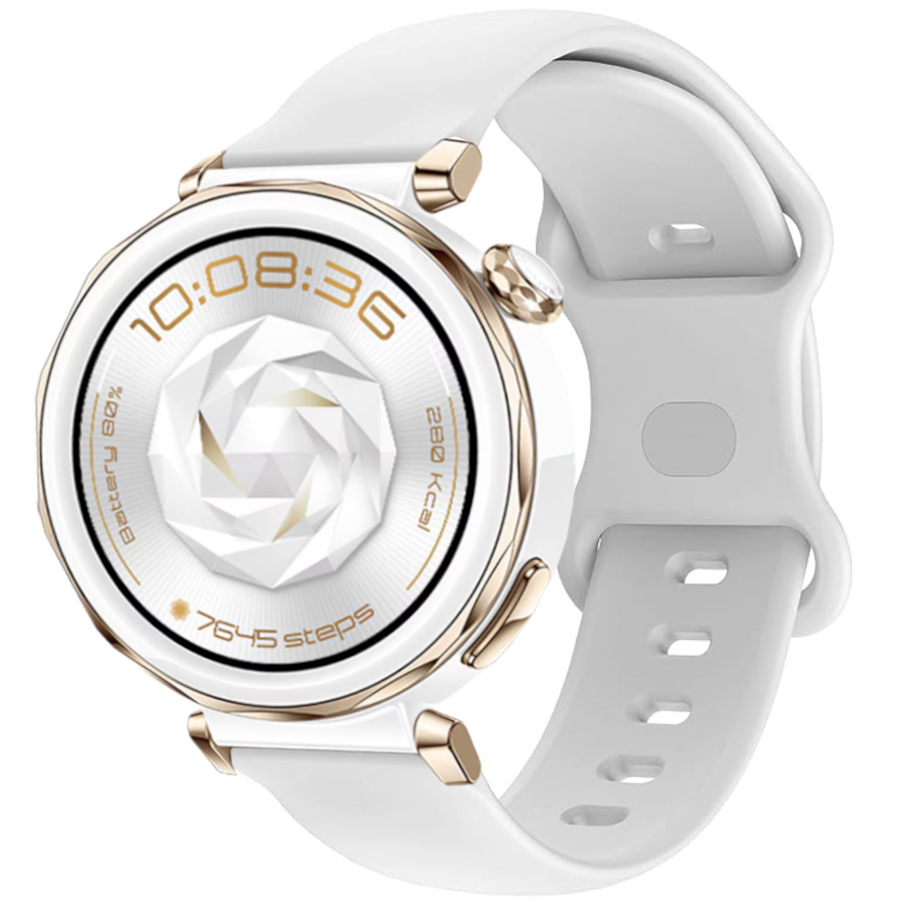 Correa de Silicona para Huawei Watch GT 5 Pro - 42mm / Watch GT 5 - 41mm / Watch GT 4 - 41mm / Garmin Venu 3S, Modelo Doble Cierre Ancho 18mm
