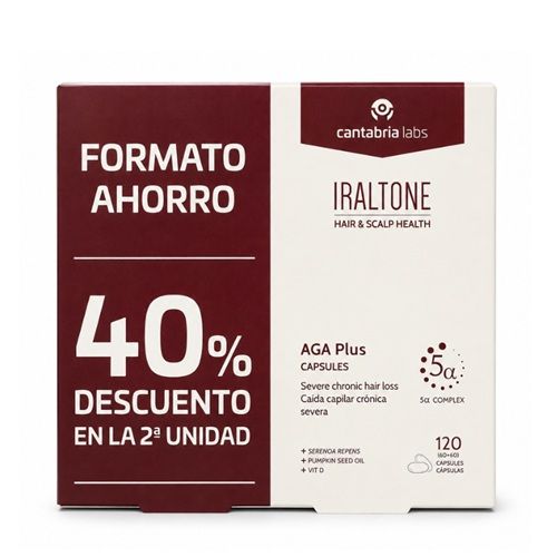 Iraltone AGA Plus 60+60 Capsulas.