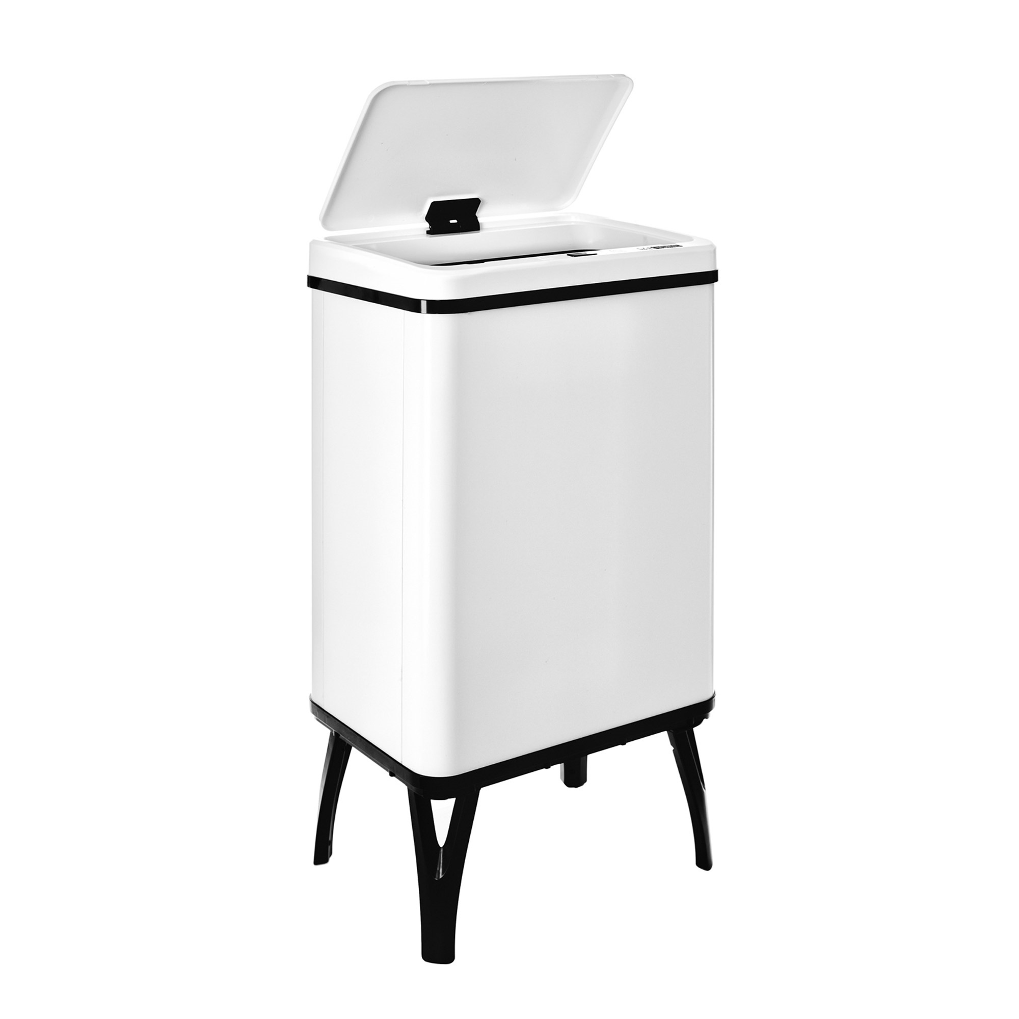 Cubo de Basura Inteligente Wellhome Sin Patas - Apertura Automática y Contacto Manual - 40/50/60L Blanco