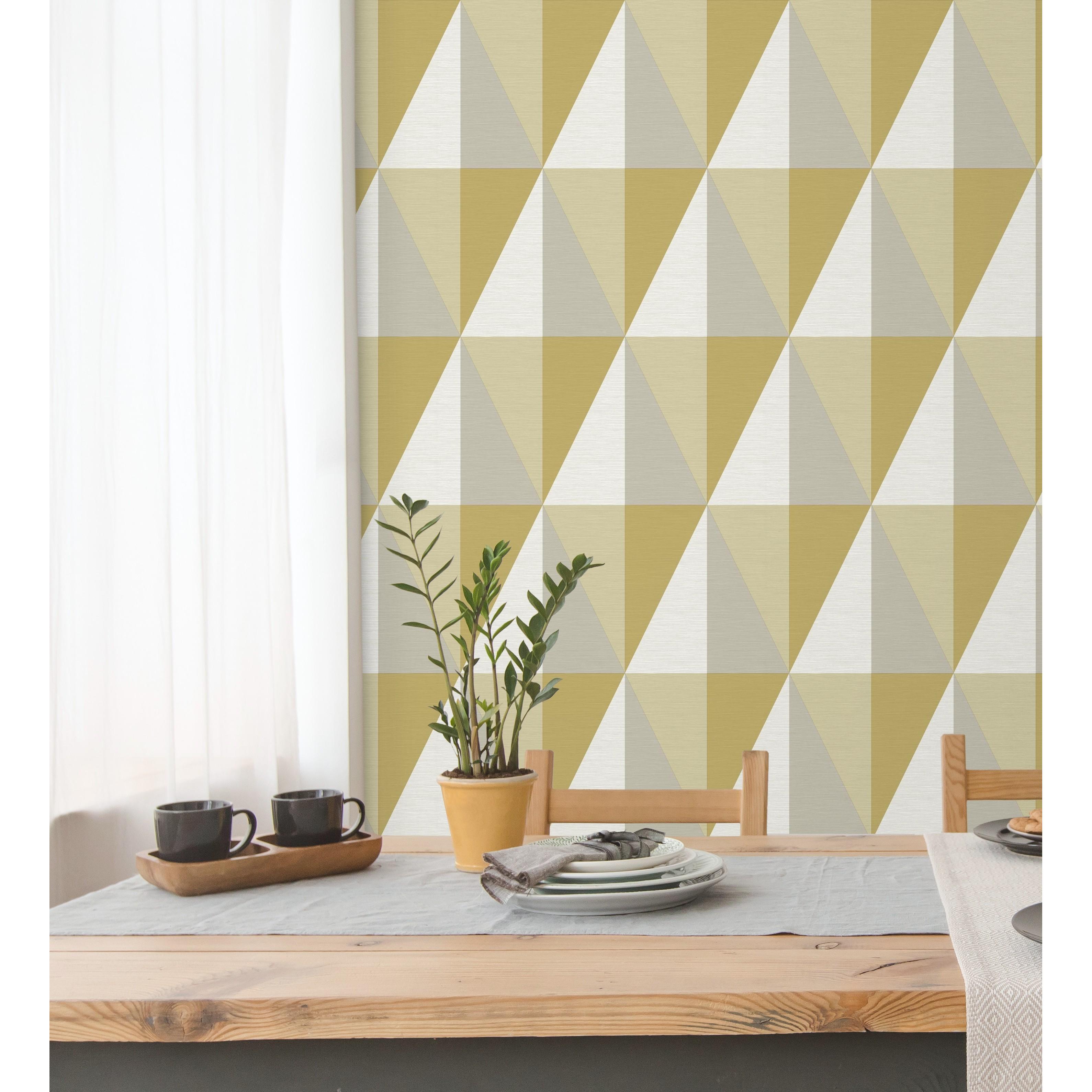 Papel pintado vinílico ecológico moderno de rombos grandes textura relieve 3D - Paradox 679819 de GAULAN - Rollo de 10 m x 0,53 m