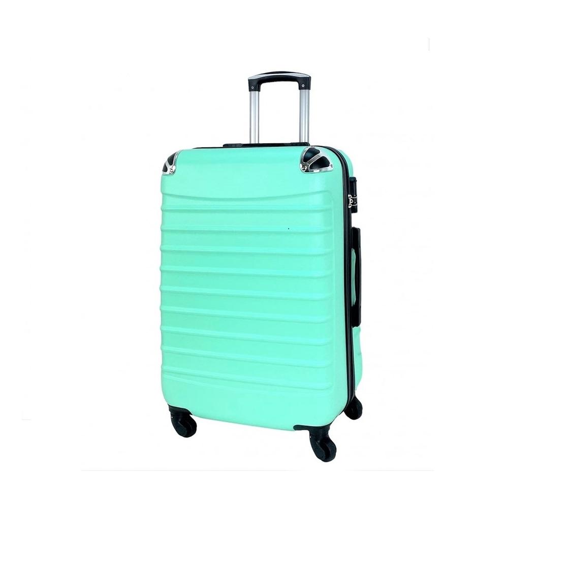 Maleta de Viaje Verde Agua con Ruedas Giratorias y Candado Lateral