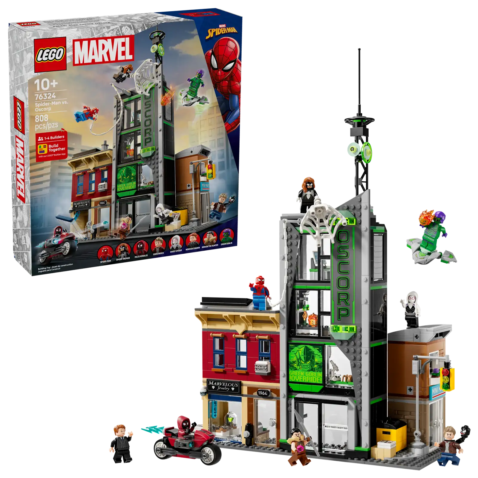 LEGO LEGO Marvel Spider-Man vs. Oscorp 76324 – 808 Piezas