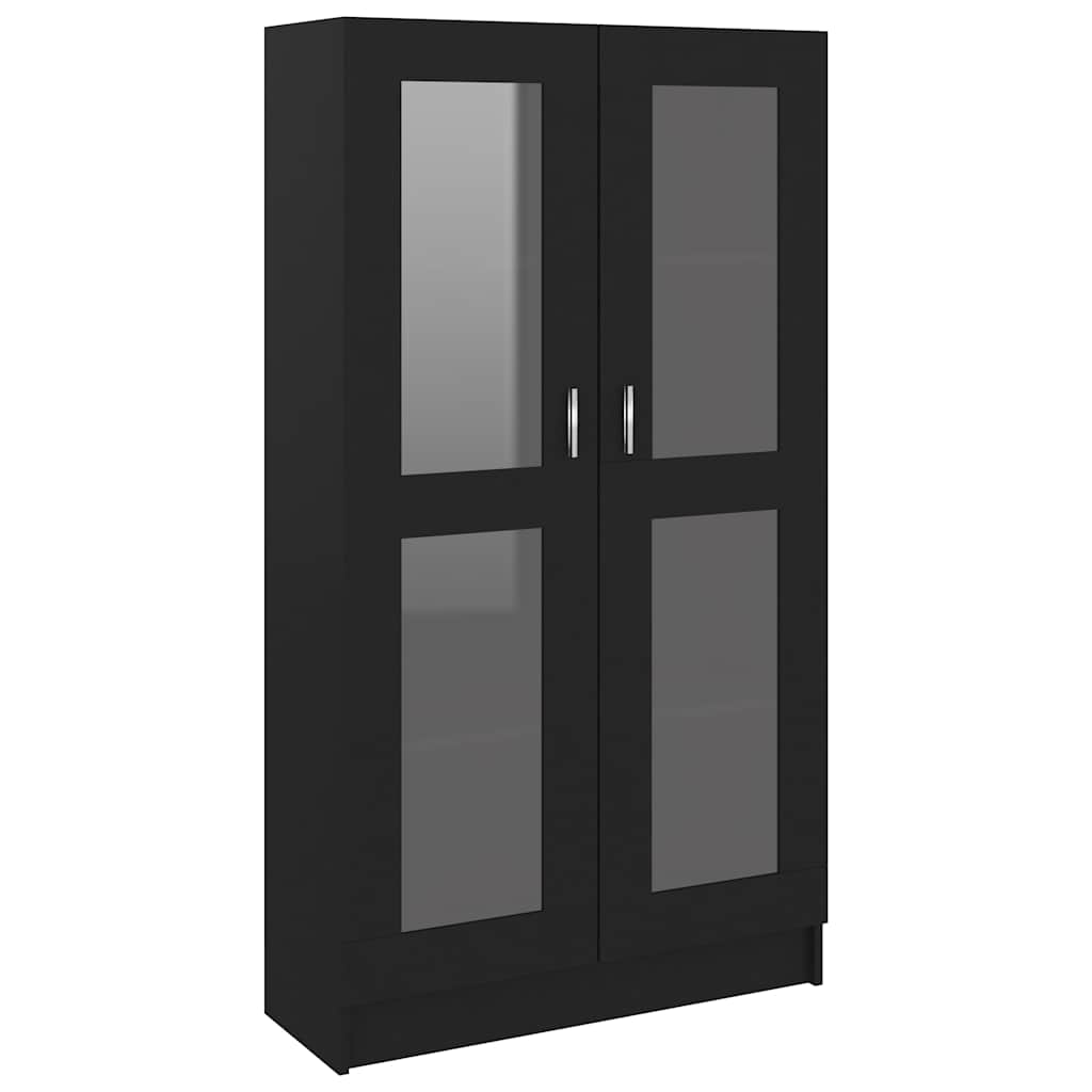 vidaXL Vitrina de madera contrachapada 82,5x30,5x150cm Multicolor