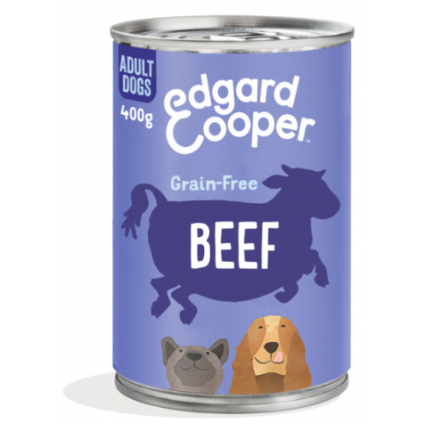 Edgard & Cooper - Edgard & Cooper Adult Grain Free Ternera Perro Latas 6 X 400 Gr