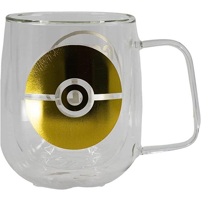 Stor Taza de Cristal de Doble Pared 290 Ml Pokemon Producto Oficial Regalos para Todos