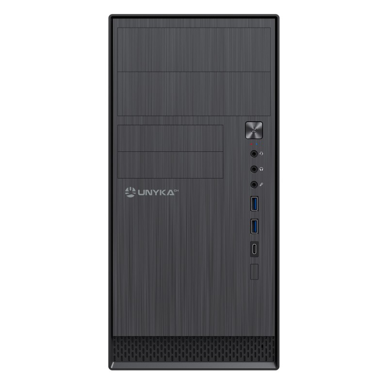 Caja UNYKA Aero C12 V2 USB-A/C mATX Negra (UK52110V2)