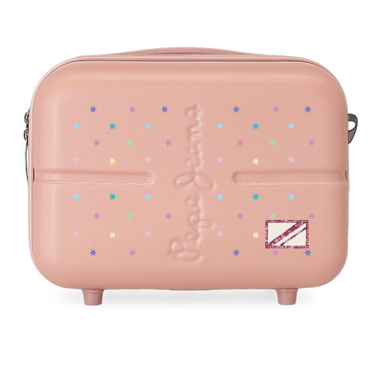 Neceser Abs Pepe jeans Carina rosa 21x29x15cm