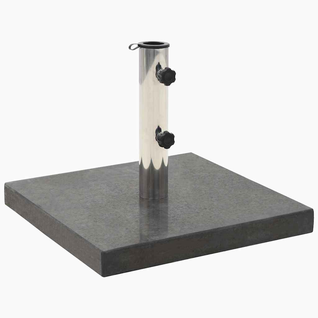 vidaXL Base Sombrilla Granito Cuadrada 28,5 kg Estructura Parasol Patio Color Negro,  Gris,