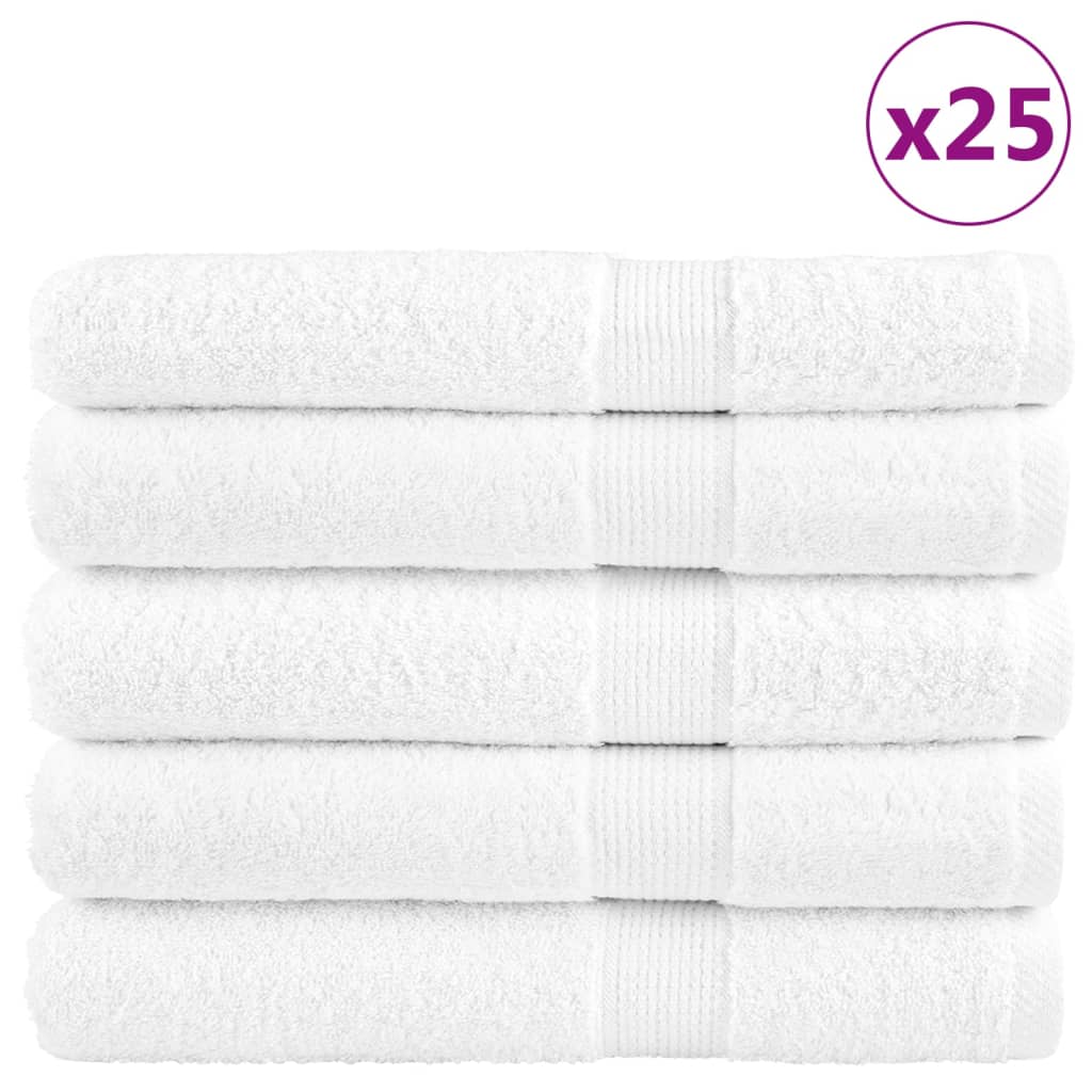 vidaXL Toallas de sauna 25 uds 100% algodón 80x200 cm 600 gsm toalla Color Blanco,  Antracita, y mas