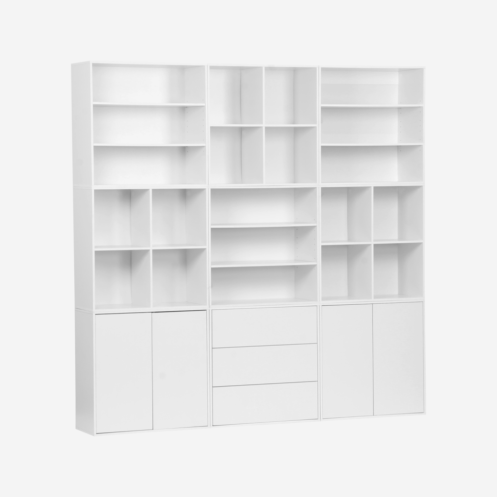 sweeek - Kit de estantería modular, 9 secciones , Kompo , 210x35x210