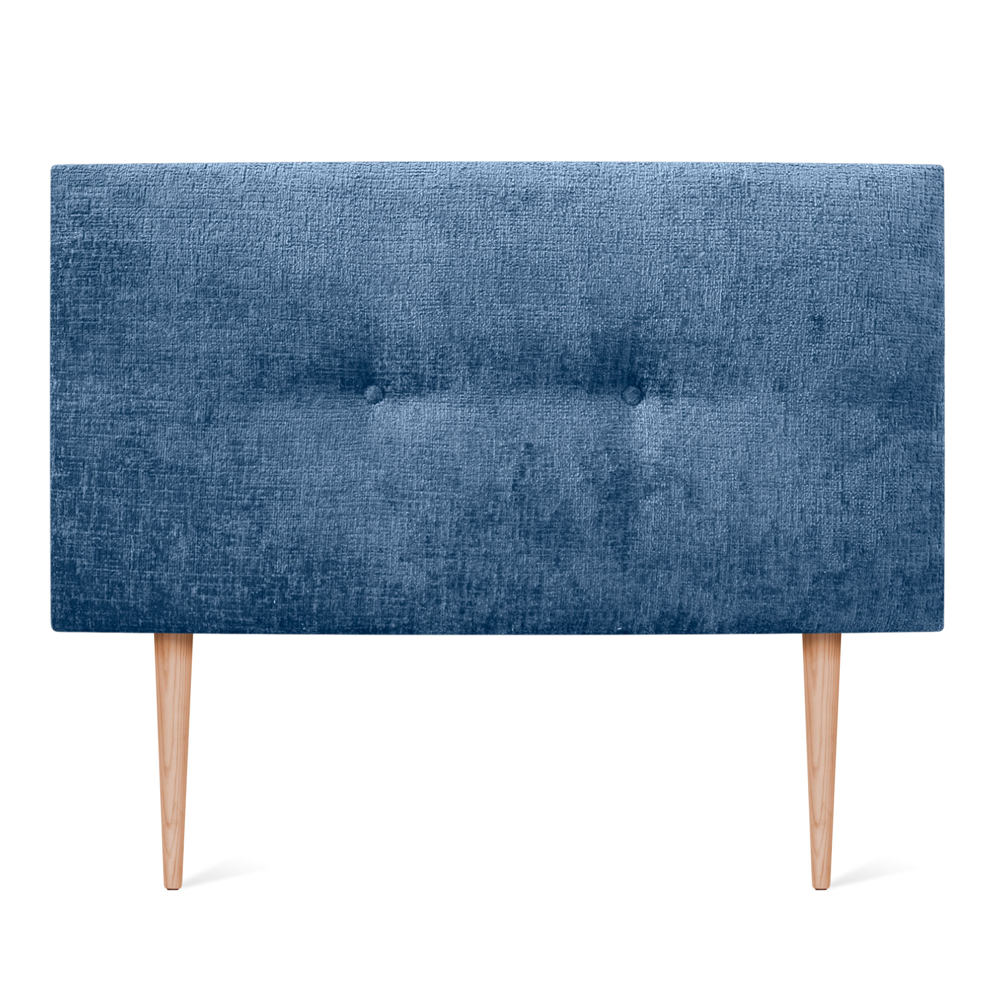 DHOME Cabecero Acabado Lana Natural con Botones y Patas Cabezal Tapizado Cama Dormitorio Alcolchado WINTER LUXURY