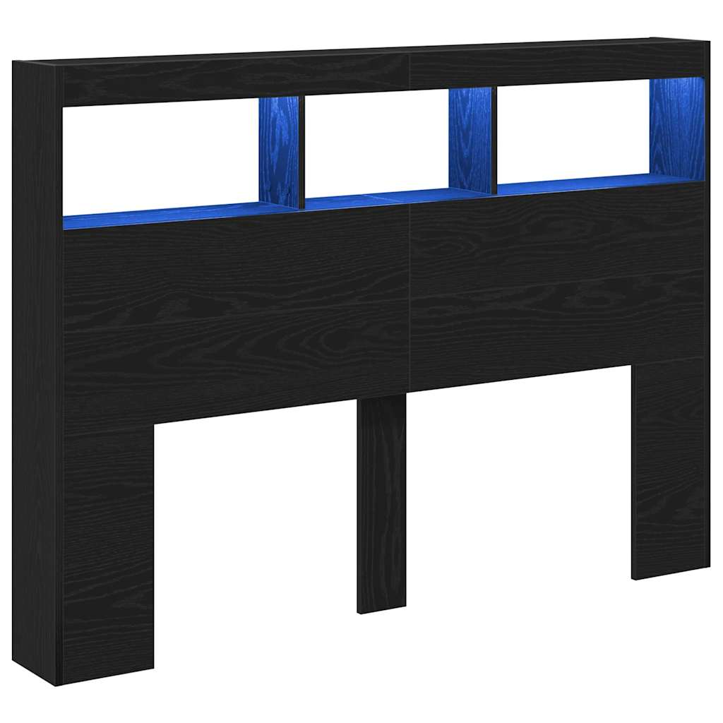 vidaXL Cabecero de cama con luz LED 140x17x102 cm