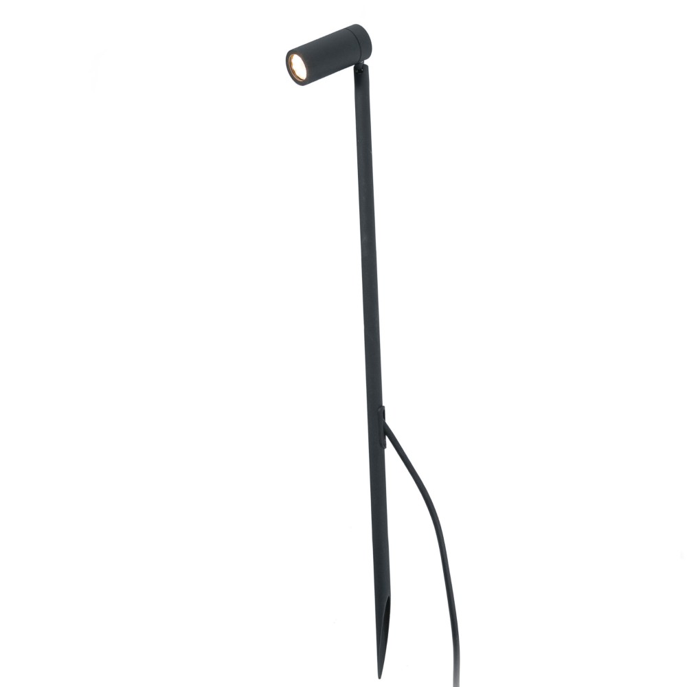 Faro Barcelona - Seth Bolardo LED para exteriores 6W 2700K - IP44, Ajustable, Luz de jardín negra - 60 cm